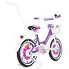 Rower dziecięcy GERMINA BMX 16 cali dla dziewczynki Fioletowy Rozmiar koła [cal] 16