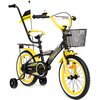 Rower dziecięcy GERMINA BMX 16 cali dla chłopca Czarno-żółty
