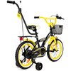 Rower dziecięcy GERMINA BMX 16 cali dla chłopca Czarno-żółty Rozmiar koła [cal] 16