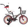 Rower dziecięcy GERMINA BMX 16 cali dla chłopca Czarno-czerwony Rozmiar ramy [cal] 8.5