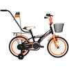 Rower dziecięcy GERMINA BMX 16 cali dla chłopca Czarno-pomarańczowy Rozmiar ramy [cal] 8.5