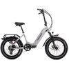 Rower elektryczny GERMINA Fat Bike U17 20 cali Szary Rama Aluminiowa, 17"