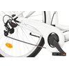 Rower miejski DAWSTAR Citybike S7B 28 cali damski Biały Wyposażenie Stopka