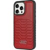 Etui AUDI Synthetic Leather MagSafe do Apple Iphone 14 Pro Czerwono-czarny Seria telefonu iPhone