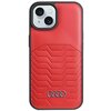 Etui AUDI Synthetic Leather MagSafe do Apple iPhone 13/14/15 Czerwony