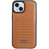 Etui AUDI Synthetic Leather MagSafe do Apple iPhone 14/15 Plus Brązowy