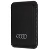 Etui AUDI Synthetic Leather Wallet Card Slot MagSafe Czarny Model telefonu iPhone 12