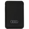 Etui AUDI Synthetic Leather Wallet Card Slot MagSafe Czarny