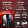 Komputer MAD DOG PBM GUNGNIR-A02DR32 R5-7600 32GB RAM 1TB SSD Radeon RX6750XT Procesor AMD Ryzen 5 7600