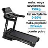 Bieżnia elektryczna HERTZ FITNESS Run Master 7.0 2206W 22km/h