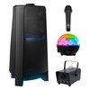 Zestaw do karaoke (Power audio SAMSUNG MX-T70 + Mikrofon JBL PBM100 + Kula świetlna MUSICMATE AB69S + Wytwornica dymu MUSICMATE DM-1)