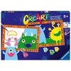 Malowanie po numerach RAVENSBURGER CreArt Potworki 23557 Typ Na kartonie