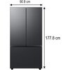 Lodówka SAMSUNG RF24BB620EB1EO Side by side AI No Frost 177.8cm Grafitowa stal Liczba agregatów 1