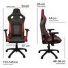 Fotel CORSAIR T3 Rush Czarno-Czerwony Podświetlenie RGB Nie