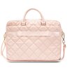Torba na laptopa GUESS Quilted 4G 16 cali Różowy Rączka Tak