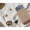 Torebka GUESS Zip GCube Bottom Stripe Brązowy Model telefonu Uniwersalny