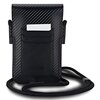 Torebka BMW Carbon & Blue Stripe Czarny Model telefonu Uniwersalny