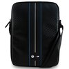 Torebka na tablet BMW Carbon & Blue Stripes 10 cali Czarny