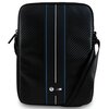 Torebka na tablet BMW Carbon & Blue Stripes 8 cali Czarny
