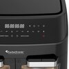Air Fryer Frytkownica beztłuszczowa TURBOTRONIC TT-DAF7W Czarny z podwójnym koszem Kształt koszyka Prostokątny