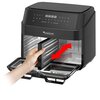 Air Fryer Frytkownica beztłuszczowa TURBOTRONIC TT-DAF7W Czarny z podwójnym koszem Termostat  Elektroniczny