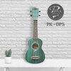 Ukulele PUKA PK-DPS Sopran Zielony Podstrunica wykonanie Sapele