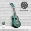 Ukulele PUKA PK-DPS Sopran Zielony Struny Aquila Nylgut