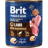 Karma dla psa BRIT Premium By Nature Jagnięcina z kaszą gryczaną 800 g