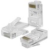 Wtyk QOLTEC 54550 Modularny, Kategoria 5e, Pozłacane styki (100 szt.)