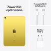 Tablet APPLE iPad 10.9" 10 gen. 2022 256 GB 5G Wi-Fi Żółty + Rysik APPLE (1. gen) MQLY3ZM/A (z przejściówką Lightning) Złącza Złącze USB