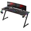 Biurko gamingowe HUZARO Hero 4.8 RGB Czarny Zarządzanie przewodami Tak