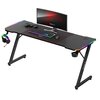 Biurko gamingowe HUZARO Hero 4.8 RGB Czarny Uchwyty Uchwyt na słuchawki