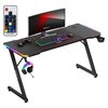 Biurko gamingowe HUZARO Hero 3.3 RGB Czarny Zarządzanie przewodami Tak