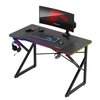 Biurko gamingowe HUZARO Hero 1.7 RGB Czarny Podświetlenie Tak