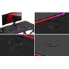 Biurko gamingowe HUZARO Hero 1.7 RGB Czarny Wysokość [cm] 75