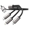 Kabel USB - Lightning/Micro USB/USB-C TECH-PROTECT UltraBoost 3w1 3.5A 1m Szary Długość [m] 1