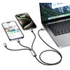 Kabel USB - Lightning/Micro USB/USB-C TECH-PROTECT UltraBoost 3w1 3.5A 1m Szary Rodzaj Kabel