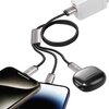 Kabel USB - Lightning/Micro USB/USB-C TECH-PROTECT UltraBoost 3w1 3.5A 1m Szary Gwarancja 6 miesięcy