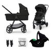 Wózek wielofunkcyjny KINDERKRAFT Newly 3in1 Mink Pro Czarny