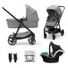 Wózek wielofunkcyjny KINDERKRAFT Newly 3in1 Mink Pro Szary Rodzaj 3w1