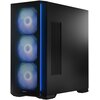 Obudowa MODECOM Horizon ARGB Flow Midi Czarny Złącza USB 3.0 Type-C x 1, USB 3.0 x 2, Wejście mikrofonowe x 1, Wyjście słuchawkowe/głośnikowe x 1