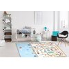 Mata piankowa HUMBI 2w1 Zwijana ALM-EPE-UPZ-200180-05 180 x 200 cm Wielokolorowy Funkcje rozwojowe Sprawność manualna