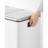 Kosz na śmieci z pedałem SONGMICS LTB54WT trzy osobne pojemniki, połysk 54L Biały Pojemność [l] 54