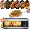 Wielofunkcyjny piec do pizzy TURBOTRONIC TT-PO12 Srebrny 2000W średnica 30 cm Funkcje dodatkowe Regulacja temperatury