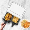 Air Fryer Frytkownica beztłuszczowa TURBOTRONIC TT-AF118 Biały z podwójnym koszem Funkcje dodatkowe 12 automatycznych programów smażenia