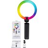 Lampa pierścieniowa do smartfona składana RGB XLINE SF800 selfie Zasilanie USB