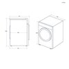 Pralka HAIER HW100-BD14397U1S 10kg 1400 obr AI Smart Ultra Fresh Air Direct Motion Smart Dosing ABT hOn Kierunek otwierania drzwi W lewo