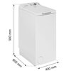 Pralka INDESIT BTW L60400 EE/N 6kg 1000 obr Kontrola piany Funkcje dodatkowe 2 regulowane nóżki