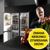Lodówka BEKO RCSA300K40SN 181.3cm Srebrna Zmiana kierunku otwierania drzwi Tak