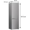 Lodówka BEKO RCSA300K40SN 181.3cm Srebrna Liczba termostatów 1